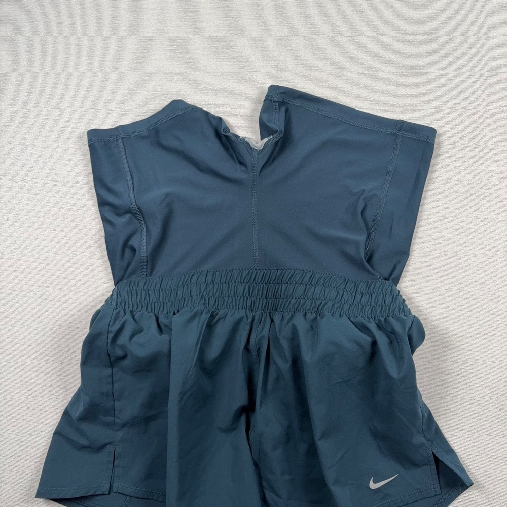 Nike Dri-FIT High-Waisted 3" 2-in-1 Shorts Womens Size L Armory Navy Poly NEW - Picture 10 of 10